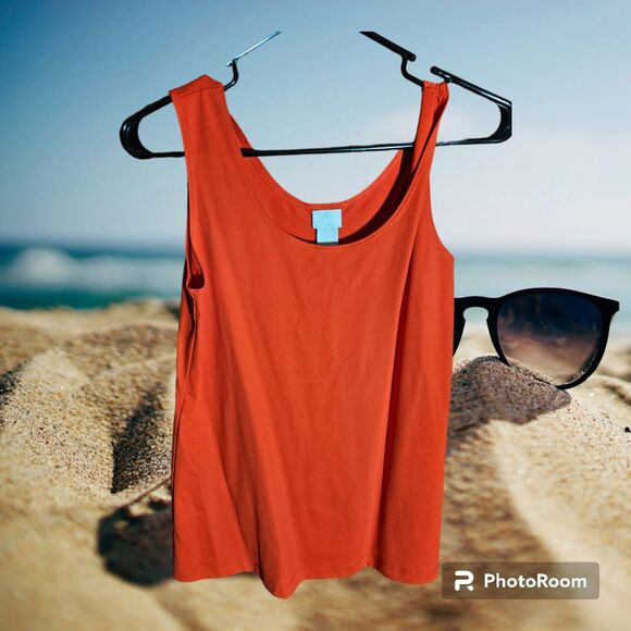 Chico's Red Tank‎ Size 1 - Picture 1 of 2